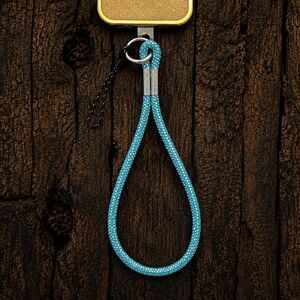 Blue Rhinestone Phone Wrist Strap Charm